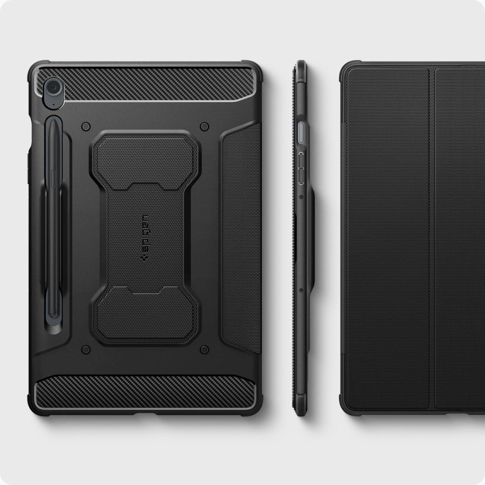 Hurtownia GSM - Etui Spigen Rugged Armor Pro Samsung Galaxy Tab S9 FE černé - SPN3183 - {ean13} - Hurt