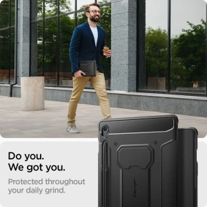 Hurtownia GSM - Etui Spigen Rugged Armor Pro Samsung Galaxy Tab S9 FE Black - SPN3183 - {ean13} - Hurt