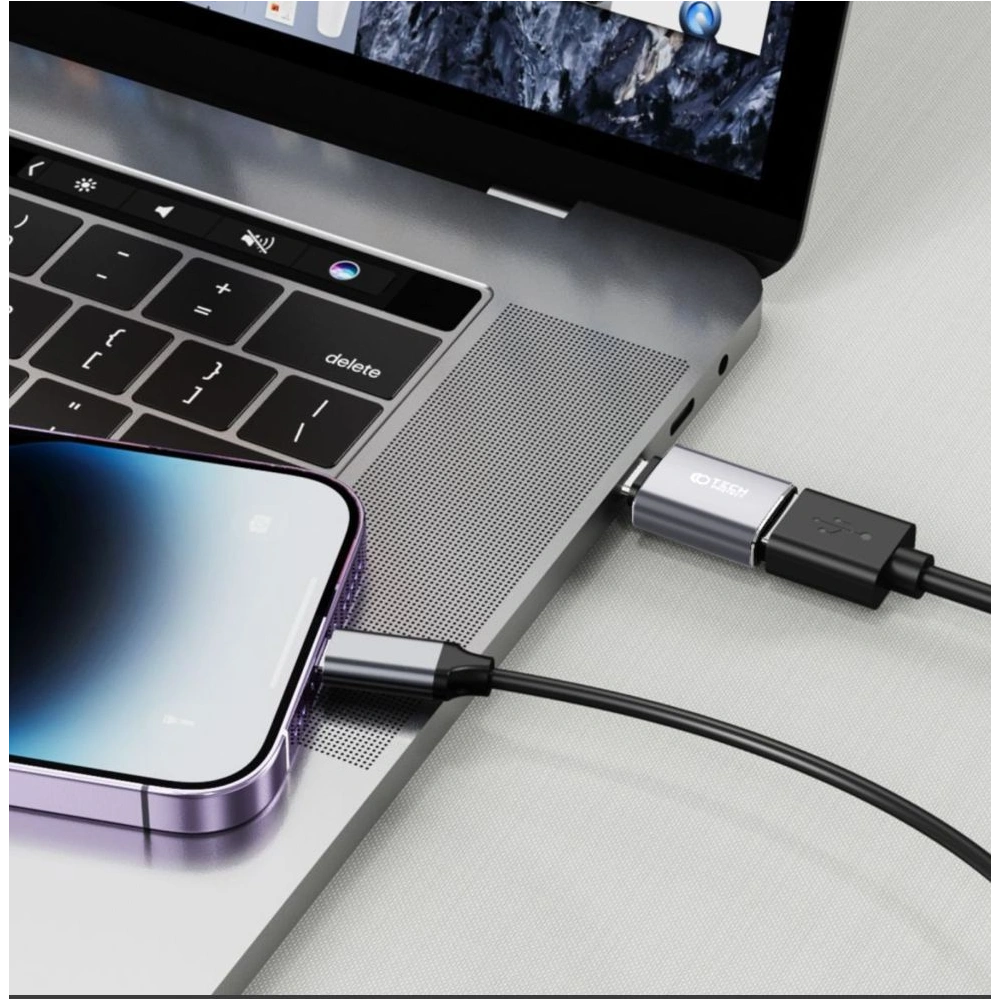 Hurtownia GSM - Adapter Tech-Protect UltraBoost USB-C / Lightning Gri - THP2409 - {ean13} - Hurt