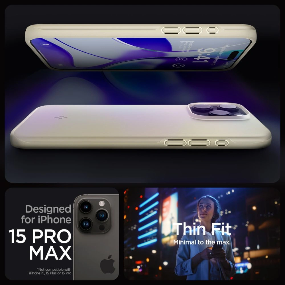 Hurtownia GSM - Case Spigen Thin Fit Apple iPhone 15 Pro Max Mute Beige - SPN3184 - {ean13} - Hurt