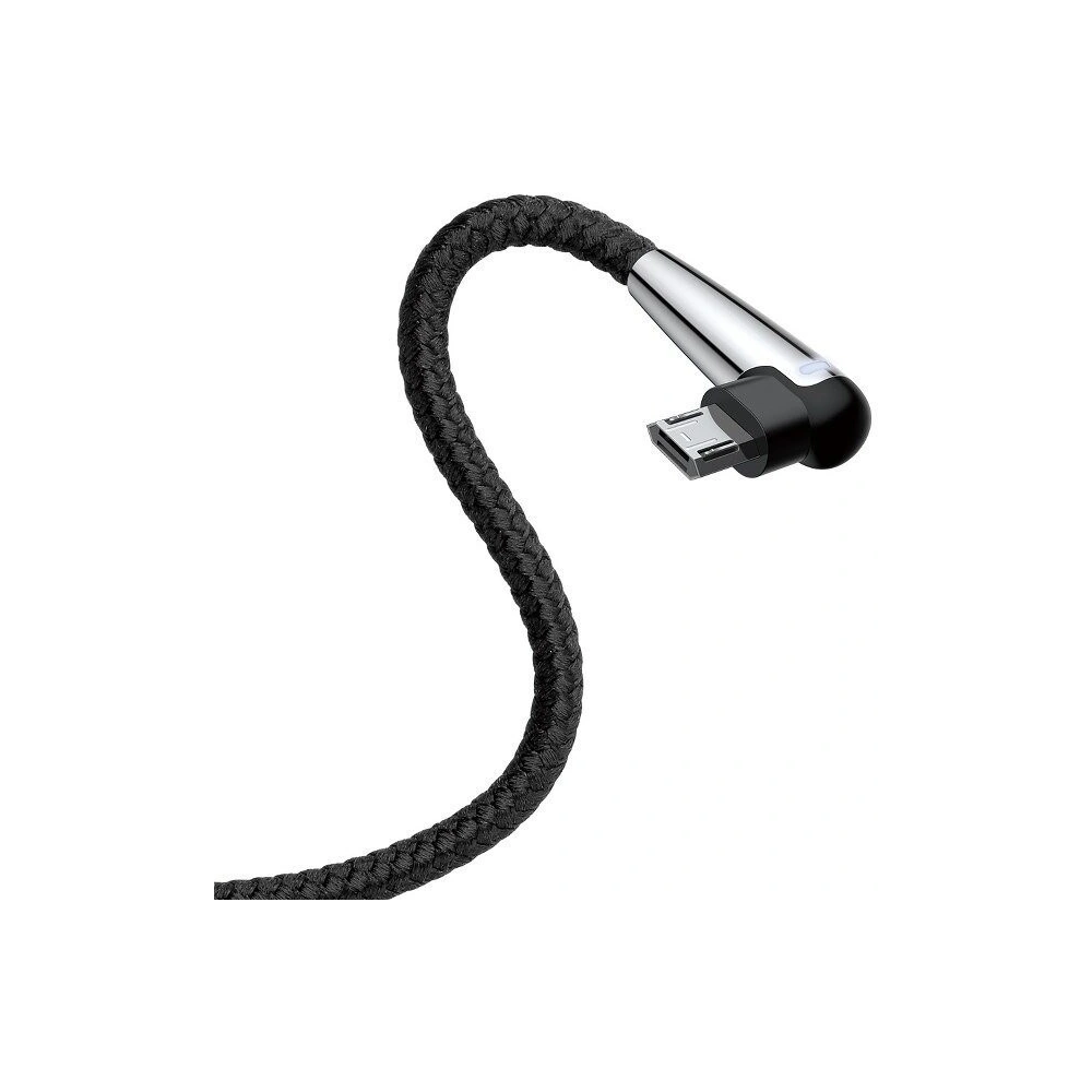 Hurtownia GSM - Cablul micro USB unghiular Baseus Sharp Bird 1.5A 2m (negru) - BSU468BLK - {ean13} - Hurt