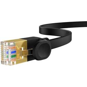 Kabel sieciowy Baseus High Speed, Ethernet RJ45, 10 Gbps, Cat.7, 1m (czarny)