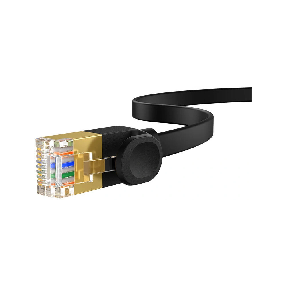 Hurtownia GSM - Cablul de rețea Baseus High Speed, Ethernet RJ45, 10 Gbps, Cat.7, 1m (negru) - BSU4759 - {ean13} - Hurt