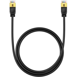Kabel sieciowy Baseus High Speed, Ethernet RJ45, 10 Gbps, Cat.7, 1m (czarny)