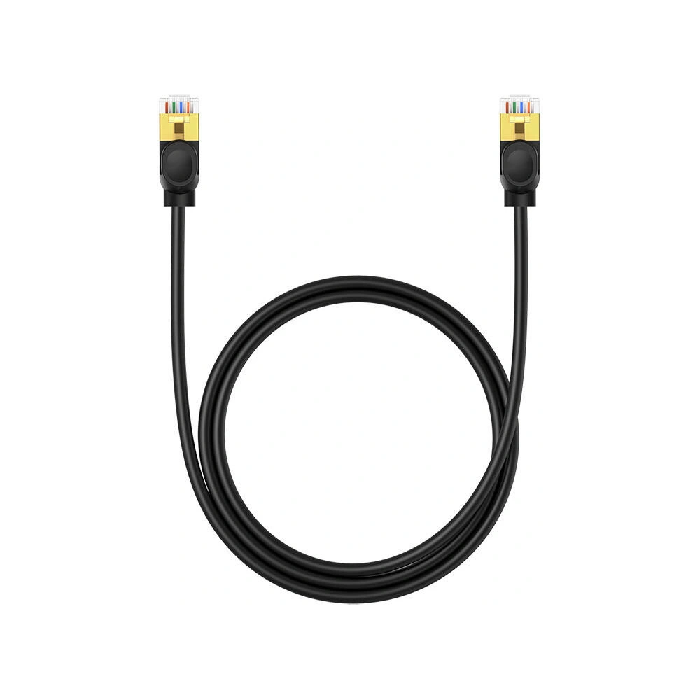 Hurtownia GSM - Cablul de rețea Baseus High Speed, Ethernet RJ45, 10 Gbps, Cat.7, 1m (negru) - BSU4759 - {ean13} - Hurt