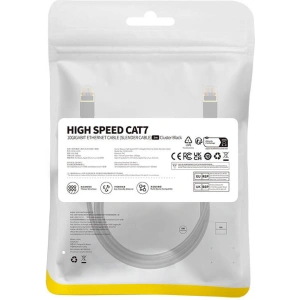 Kabel sieciowy Baseus High Speed, Ethernet RJ45, 10 Gbps, Cat.7, 1m (czarny)