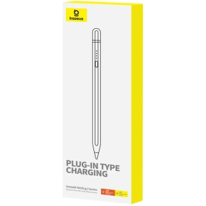 Hurtownia GSM - Aktív stylus Baseus Smooth Writing Series vezeték nélküli töltéssel, USB-C (Fehér) - BSU4762 - {ean13} - Hurt
