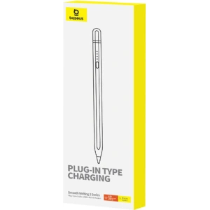 Hurtownia GSM - Aktiver Stylus Baseus Smooth Writing Series mit USB-C Plug-in-Ladung (Weiß) - BSU4763 - {ean13} - Hurt