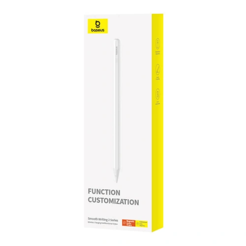 Aktywny multifunkcjonalny rysik Baseus Smooth Writing Series z ładowaniem bezprzewodowym (Biały)