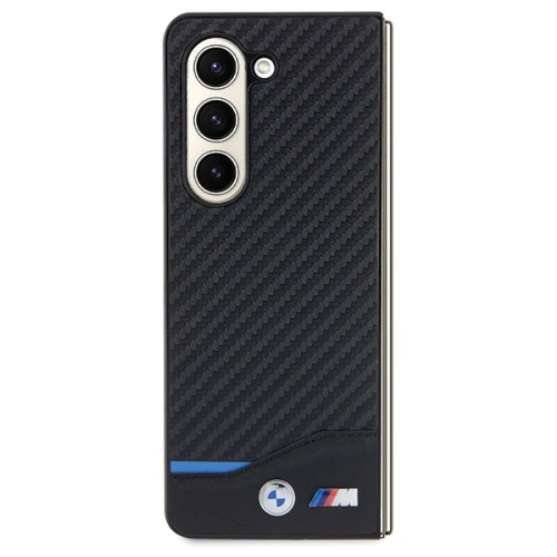 Etui BMW BMHCZFD522NBCK Samsung Galaxy Z Fold5 Leather Carbon czarny/black