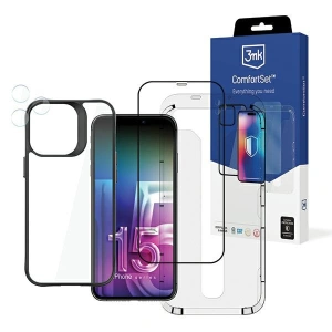 Hurtownia GSM - Sada ochranných doplňků 3MK Comfort Set 4in1 Apple iPhone 15 Pro Max - 3MK5364 - {ean13} - Hurt
