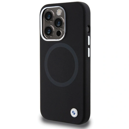 Etui BMW BMHMP15LSILBK2 Apple iPhone 15 Pro Signature Liquid Silicone MagSafe czarny/black