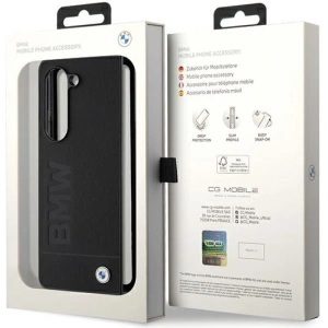 Wholesale BMW BMHCZFD5SLLBK Samsung Galaxy Z Fold5 hardcase Signature Logo Imprint black - BMW525 - {ean13} - Hurt