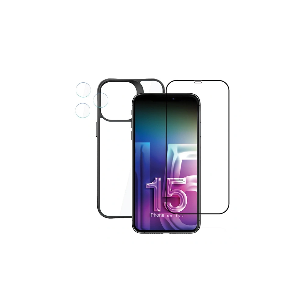 Hurtownia GSM - Set de accesorii de protecție 3MK Comfort Set 4in1 Apple iPhone 15 Pro Max - 3MK5364 - {ean13} - Hurt