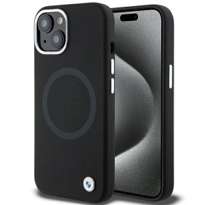 Hurtownia GSM - Etui BMW BMHMP15MSILBK2 Apple iPhone 15 Plus / 14 Plus Signature Liquid Silicone MagSafe negru/black - BMW527 - {ean13} - Hurt