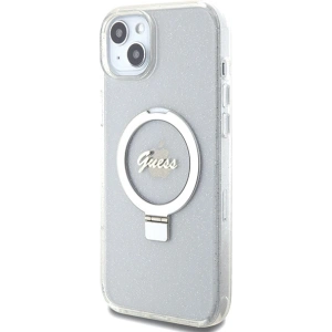 Hurtownia GSM - Etui Guess GUHMP15MHRSGSD Apple iPhone 15 Plus / 14 Plus hardcase Ring Stand Script Glitter MagSafe transparent/transparent - GUE3003 - {ean13} - Hurt