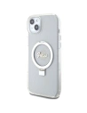 Guess GUHMP15MHRSGSD Apple iPhone 15 Plus / 14 Plus hardcase Ring Stand Script Glitter MagSafe transparent