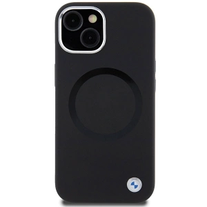 Hurtownia GSM - Etui BMW BMHMP15MSILBK2 Apple iPhone 15 Plus / 14 Plus Signature Liquid Silicone MagSafe negru/black - BMW527 - {ean13} - Hurt