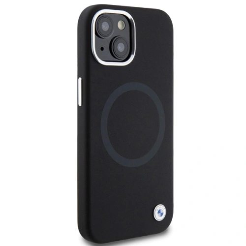 Etui BMW BMHMP15MSILBK2 Apple iPhone 15 Plus / 14 Plus Signature Liquid Silicone MagSafe czarny/black