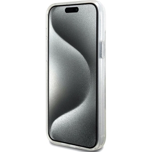 Wholesale Guess GUHMP15MHRSGSD Apple iPhone 15 Plus / 14 Plus hardcase Ring Stand Script Glitter MagSafe transparent - GUE3003 - {ean13} - Hurt