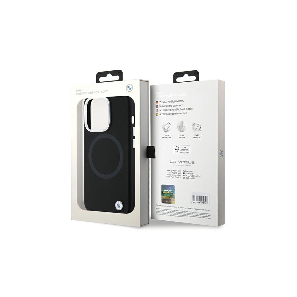 Hurtownia GSM - Etui BMW BMHMP15LSILBK2 Apple iPhone 15 Pro Signature Liquid Silicone MagSafe fekete/black - BMW526 - {ean13} - Hurt