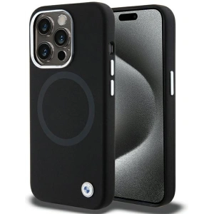 Hurtownia GSM - Etui BMW BMHMP15XSILBK2 Apple iPhone 15 Pro Max Signature Liquid Silicone MagSafe černý/black - BMW529 - {ean13} - Hurt