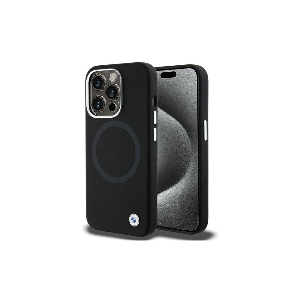 Hurtownia GSM - Etui BMW BMHMP15XSILBK2 Apple iPhone 15 Pro Max Signature Liquid Silicone MagSafe negru/black - BMW529 - {ean13} - Hurt