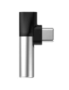 Hurtownia GSM - Adapter Audio Baseus L41 USB-C do Mini Jack 3.5mm + USB-C (srebrny) - BSU471SLV - {ean13} - Hurt