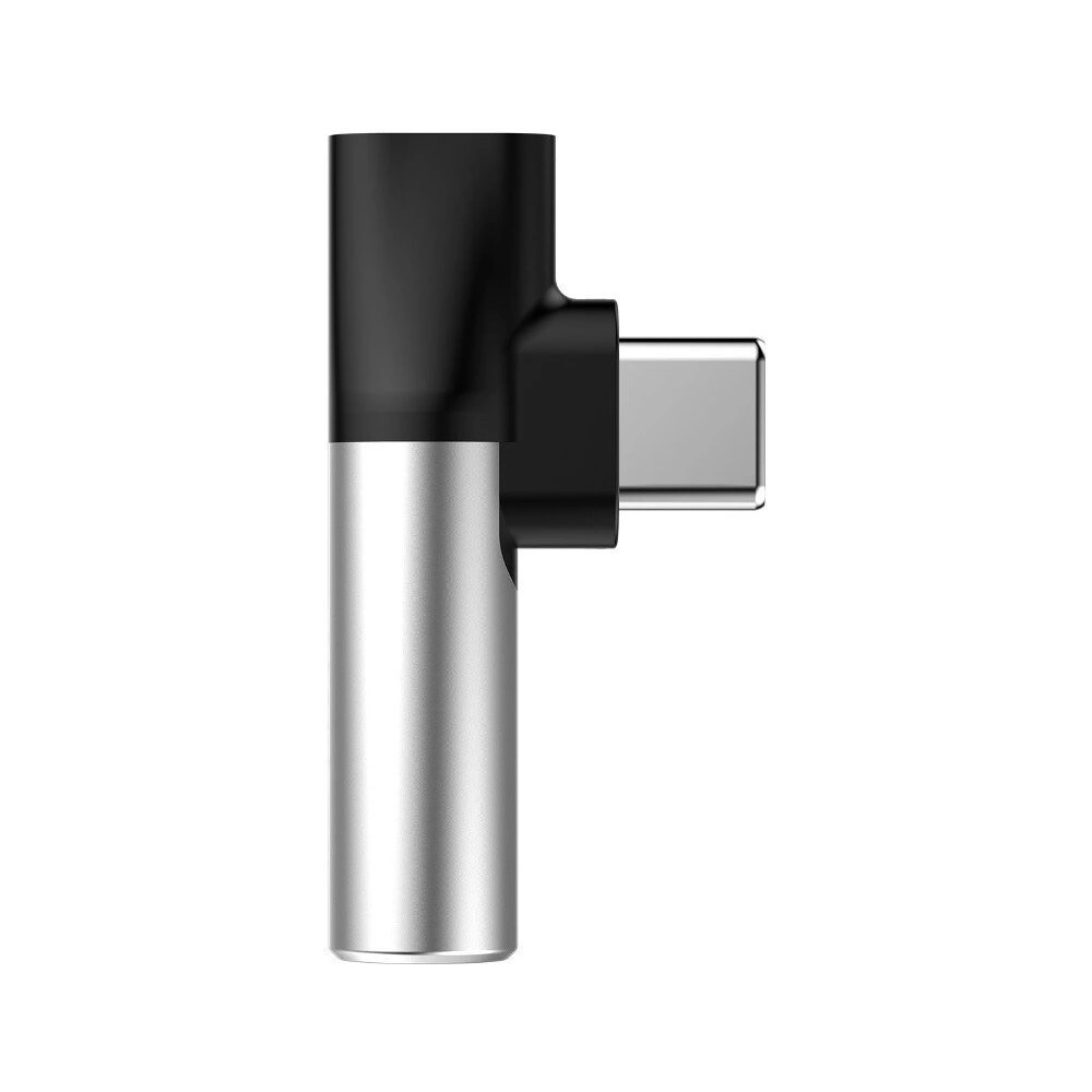 Hurtownia GSM - Adapter Audio Baseus L41 USB-C do Mini Jack 3.5mm + USB-C (srebrny) - BSU471SLV - {ean13} - Hurt