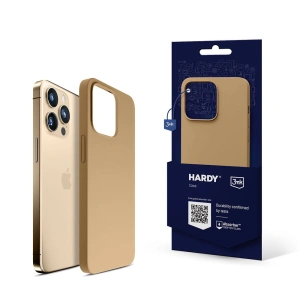 Etui 3MK Hardy Case Apple iPhone 15 Pro MagSafe ciemnozłoty/dark gold