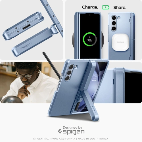 Etui Spigen Tough Armor Pro Pen Samsung Galaxy Z Fold5 Sierra Blue