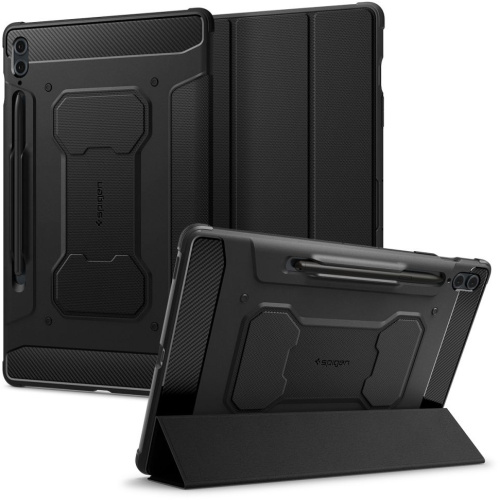 Spigen Distributor - 8809896753074 - SPN3190 - Spigen Rugged Armor Pro Samsung Galaxy Tab S9 FE+ Plus Black - B2B homescreen