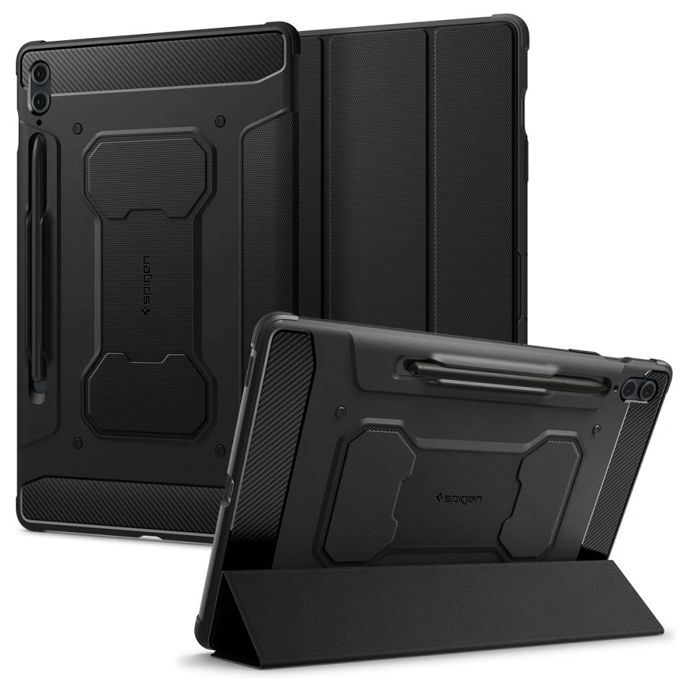 Hurtownia GSM - Etui Spigen Rugged Armor Pro Samsung Galaxy Tab S9 FE+ Plus černé - SPN3190 - {ean13} - Hurt