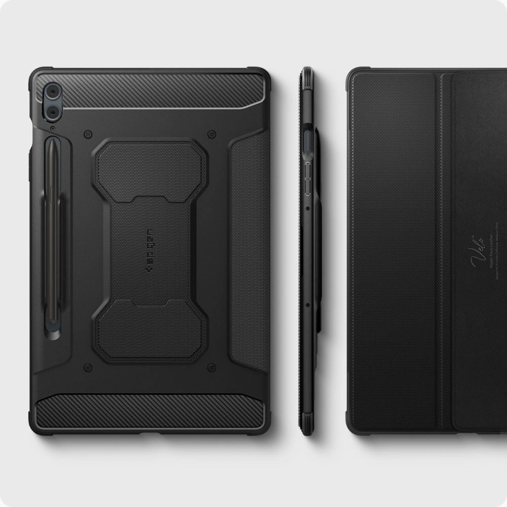 Hurtownia GSM - Etui Spigen Rugged Armor Pro Samsung Galaxy Tab S9 FE+ Plus černé - SPN3190 - {ean13} - Hurt