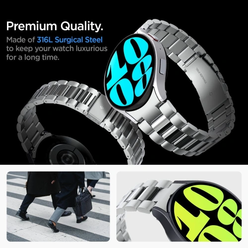 Pasek Spigen Modern Fit Band Samsung Galaxy Watch 6 44mm Silver