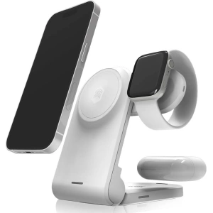 Wholesale STM ChargeTree MAG 3-in-1 MagSafe wireless charger (white) - STM61 - {ean13} - Hurt