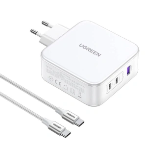 Hurtownia GSM - Síťová nabíječka UGREEN CD289 Nexode 2xUSB-C, 1xUSB-A 3.0, PD3.1, QC4.0, GaN, 140W (bílá) - UGR1761 - {ean13} - Hurt