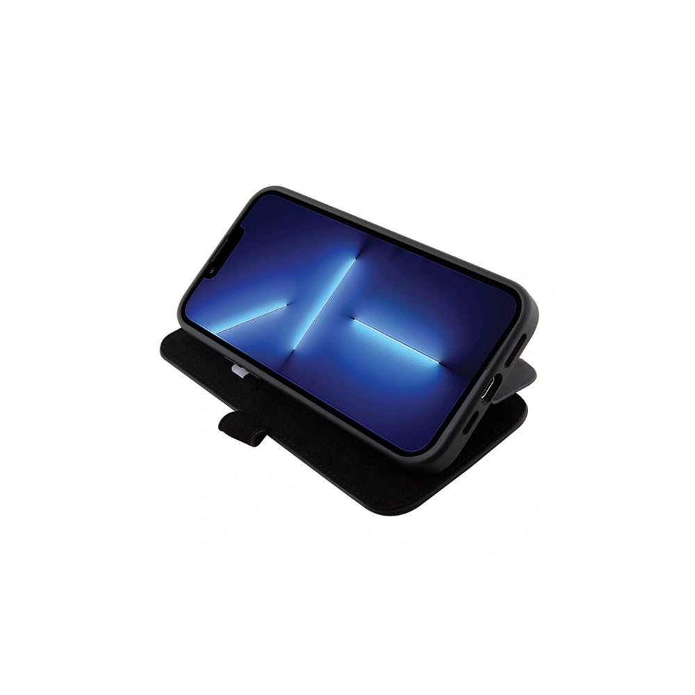 Wholesale BMW BMBKP15L22RDPK Apple iPhone 15 Pro bookcase Leather Textured & Stripe black - BMW530 - {ean13} - Hurt