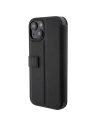 Case BMW BMBKP15S22RDPK Apple iPhone 15 Buchhülle Leder Texturiert & Streifen schwarz/black
