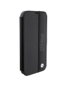 Wholesale BMW BMBKP15S22RDPK Apple iPhone 15 bookcase Leather Textured & Stripe black - BMW531 - {ean13} - Hurt