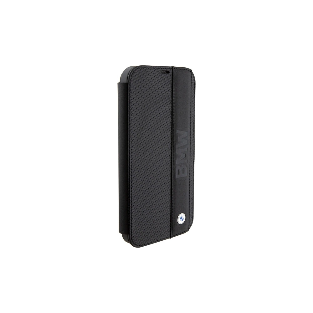 Wholesale BMW BMBKP15S22RDPK Apple iPhone 15 bookcase Leather Textured & Stripe black - BMW531 - {ean13} - Hurt