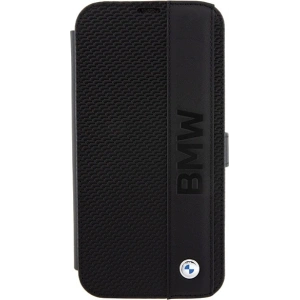 Hurtownia GSM - Etui BMW BMBKP15X22RDPK Apple iPhone 15 Pro Max husa din piele texturată & stripe negru/black - BMW532 - {ean13} - Hurt