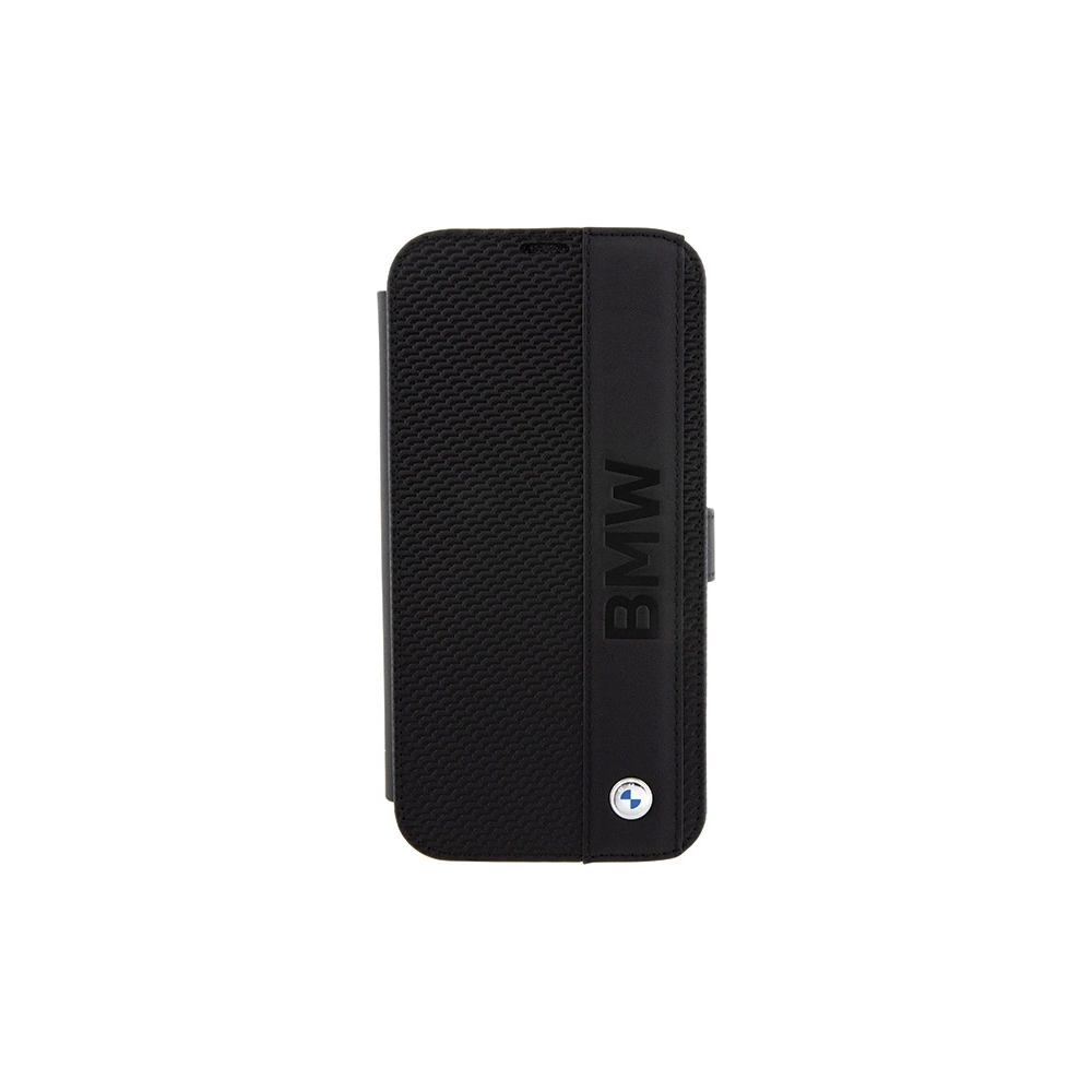 Hurtownia GSM - Etui BMW BMBKP15X22RDPK Apple iPhone 15 Pro Max husa din piele texturată & stripe negru/black - BMW532 - {ean13} - Hurt