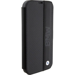 Hurtownia GSM - Etui BMW BMBKP15X22RDPK Apple iPhone 15 Pro Max husa din piele texturată & stripe negru/black - BMW532 - {ean13} - Hurt