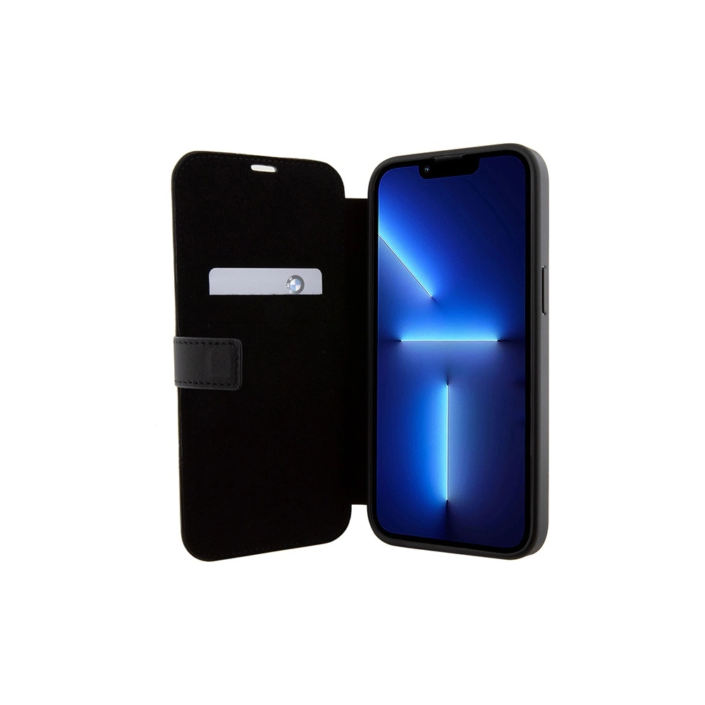 Hurtownia GSM - Etui BMW BMBKP15X22RVSK Apple iPhone 15 Pro Max bookcase Leather Stamp Blue Lines czarny/black - BMW533 - {ean13} - Hurt