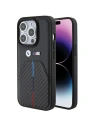 Case BMW BMHCP15L22NSTB Apple iPhone 15 Pro Stamped Tricolor Stripe schwarz/black