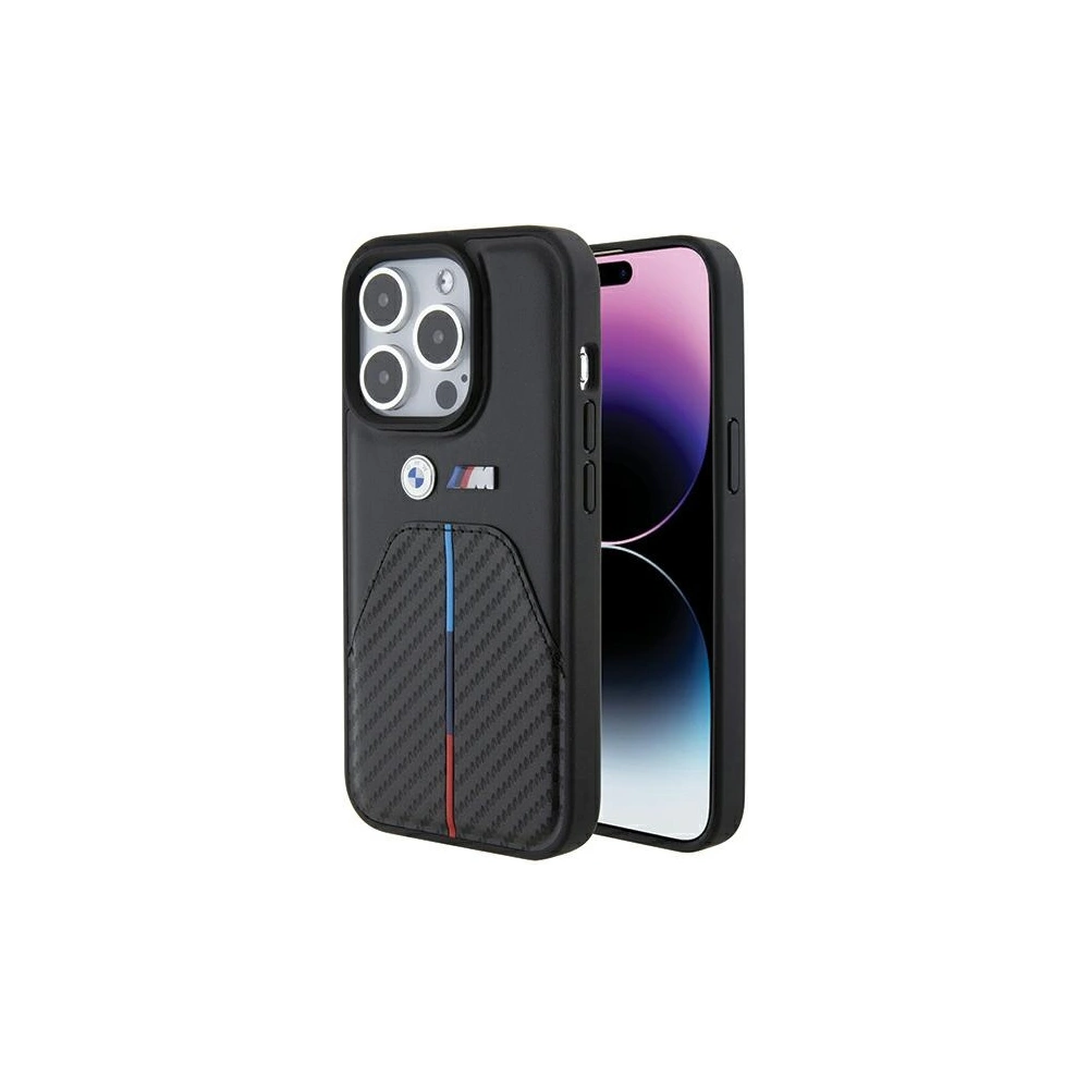 Hurtownia GSM - Case BMW BMHCP15L22NSTB Apple iPhone 15 Pro Stamped Tricolor Stripe schwarz/black - BMW534 - {ean13} - Hurt