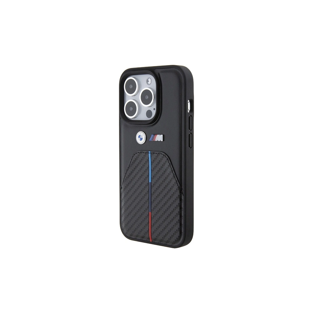Hurtownia GSM - Etui BMW BMHCP15L22NSTB Apple iPhone 15 Pro Stamped Tricolor Stripe černý/black - BMW534 - {ean13} - Hurt