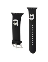 Hurtownia GSM - Pasek Karl Lagerfeld KLAWLSLKCNK Apple Watch 4/5/6/7/SE/8/9/Ultra 44/45/49mm popruh 3D guma Karl&Choupette hlavy černý/black - KLD1768 - {ean13} - Hurt