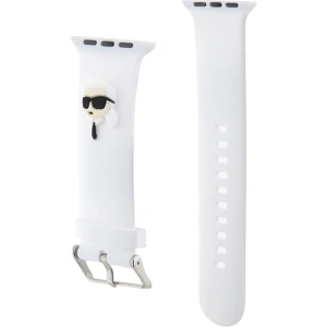 Hurtownia GSM - Pasek Karl Lagerfeld KLAWLSLKNH Apple Watch 4/5/6/7/SE/8/9/Ultra 44/45/49mm strap 3D Rubber Karl Head biały/white - KLD1769 - {ean13} - Hurt